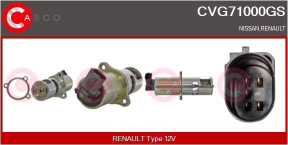 Casco CVG71000GS Клапан рециркуляции отработанных газов EGR CVG71000GS: Отличная цена - Купить в Польше на 2407.PL!