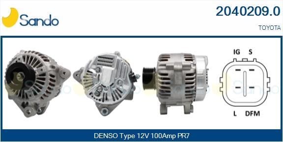 Sando 2040209.0 Alternator 20402090: Buy near me at 2407.PL in Poland at an Affordable price!