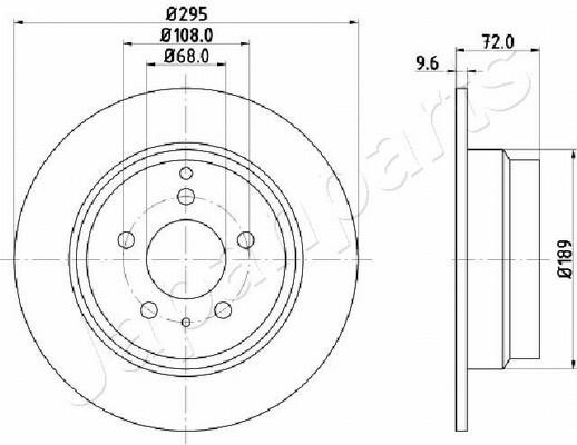 Japanparts DP-0319 Тормозной диск задний невентилируемый DP0319: Отличная цена - Купить в Польше на 2407.PL!