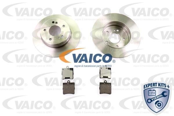 Vaico V3090003 Brake discs with pads rear non-ventilated, set V3090003: Buy near me in Poland at 2407.PL - Good price!