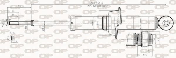 Open parts SAB8526.32 Rear oil and gas suspension shock absorber SAB852632: Buy near me in Poland at 2407.PL - Good price!