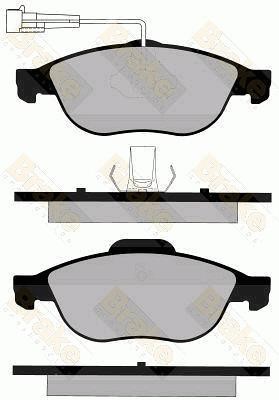 Brake engineering PA1154 Гальмівні колодки, комплект PA1154: Приваблива ціна - Купити у Польщі на 2407.PL!