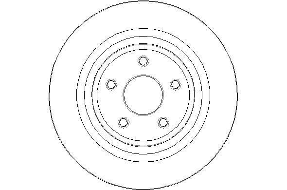 National NBD1853 Rear brake disc, non-ventilated NBD1853: Buy near me in Poland at 2407.PL - Good price!