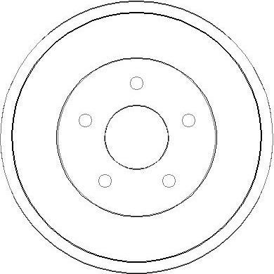 National NDR302 Rear brake drum NDR302: Buy near me at 2407.PL in Poland at an Affordable price!