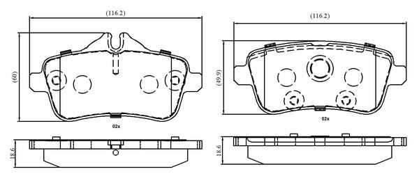 National NP3032 Brake Pad Set, disc brake NP3032: Buy near me in Poland at 2407.PL - Good price!