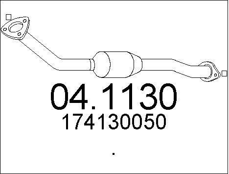 Mts 041130 Catalytic Converter 041130: Buy near me in Poland at 2407.PL - Good price!