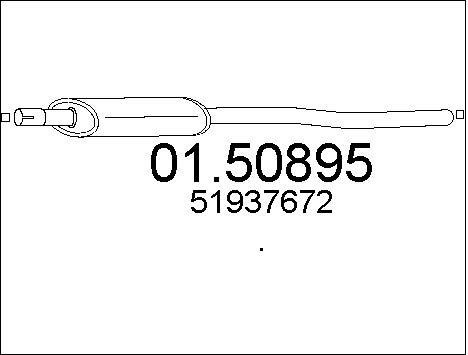 Mts 0150895 Middle Silencer 0150895: Buy near me in Poland at 2407.PL - Good price!
