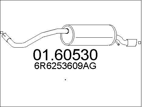 Mts 0160530 End Silencer 0160530: Buy near me in Poland at 2407.PL - Good price!