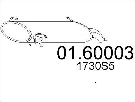 Mts 0160003 End Silencer 0160003: Buy near me in Poland at 2407.PL - Good price!