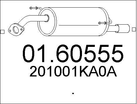 Mts 0160555 End Silencer 0160555: Buy near me in Poland at 2407.PL - Good price!