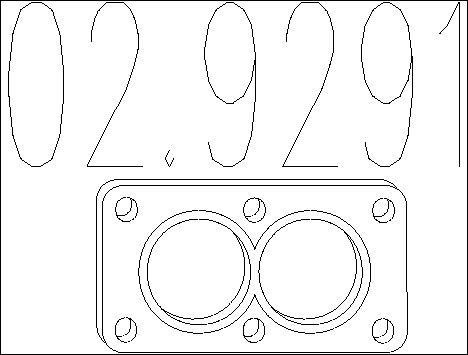 Mts 02.9291 Exhaust pipe gasket 029291: Buy near me in Poland at 2407.PL - Good price!