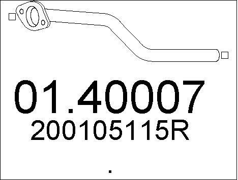Mts 0140007 Exhaust pipe 0140007: Buy near me in Poland at 2407.PL - Good price!