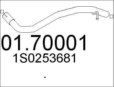 Mts 0170001 Exhaust pipe 0170001: Buy near me in Poland at 2407.PL - Good price!