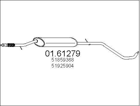 Mts 0161279 End Silencer 0161279: Buy near me in Poland at 2407.PL - Good price!