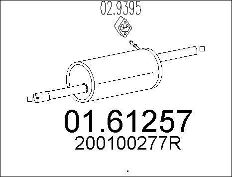 Mts 0161257 End Silencer 0161257: Buy near me in Poland at 2407.PL - Good price!