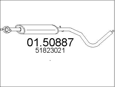 Mts 0150887 Central silencer 0150887: Buy near me in Poland at 2407.PL - Good price!