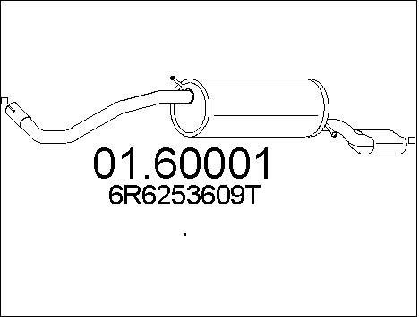 Mts 0160001 End Silencer 0160001: Buy near me in Poland at 2407.PL - Good price!