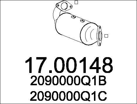 Mts 17.00148 Filtr sadzy / filtr cząstek stałych, układ wydechowy 1700148: Dobra cena w Polsce na 2407.PL - Kup Teraz!
