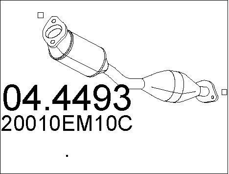 Mts 044493 Catalytic Converter 044493: Buy near me in Poland at 2407.PL - Good price!