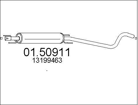 Mts 01.50911 Middle Silencer 0150911: Buy near me in Poland at 2407.PL - Good price!