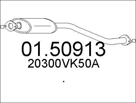 Mts 01.50913 Middle Silencer 0150913: Buy near me in Poland at 2407.PL - Good price!