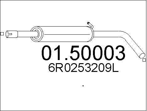 Mts 0150003 Central silencer 0150003: Buy near me in Poland at 2407.PL - Good price!
