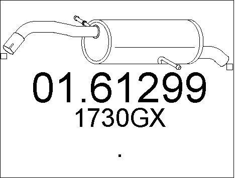 Mts 0161299 End Silencer 0161299: Buy near me at 2407.PL in Poland at an Affordable price!