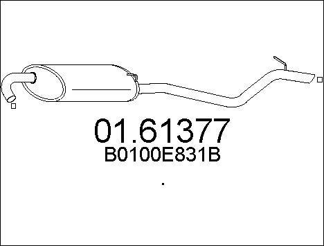 Mts 01.61377 End Silencer 0161377: Buy near me in Poland at 2407.PL - Good price!