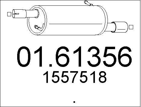 Mts 01.61356 End Silencer 0161356: Buy near me in Poland at 2407.PL - Good price!