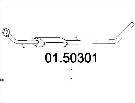 Mts 01.50301 Middle Silencer 0150301: Buy near me at 2407.PL in Poland at an Affordable price!