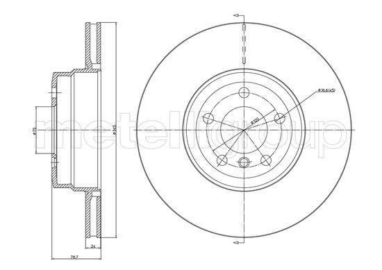 Trusting DF1399 Rear ventilated brake disc DF1399: Buy near me at 2407.PL in Poland at an Affordable price!