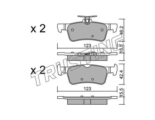 Trusting 10660 Scheibenbremsbeläge, Set 10660: Kaufen Sie zu einem guten Preis in Polen bei 2407.PL!