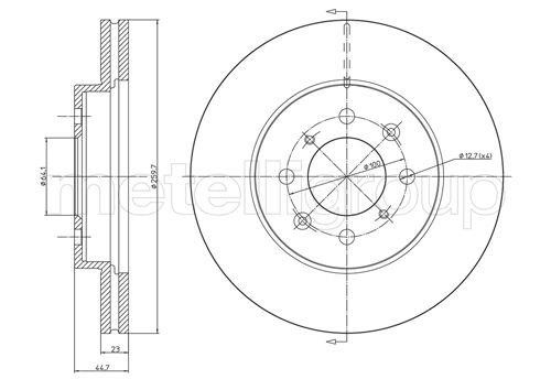 Trusting DF1011 Front brake disc ventilated DF1011: Buy near me in Poland at 2407.PL - Good price!