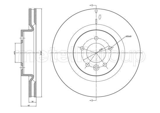 Trusting DF1057 Front brake disc ventilated DF1057: Buy near me at 2407.PL in Poland at an Affordable price!