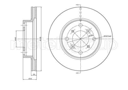 Trusting DF477 Front brake disc ventilated DF477: Buy near me in Poland at 2407.PL - Good price!