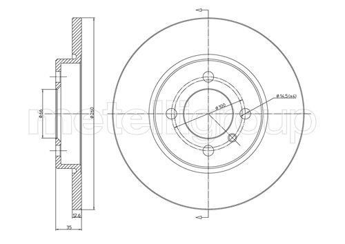 Trusting DF022 Unventilated front brake disc DF022: Buy near me in Poland at 2407.PL - Good price!