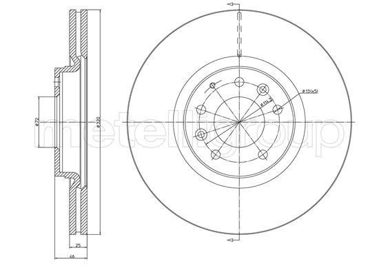 Trusting DF1255 Front brake disc ventilated DF1255: Buy near me in Poland at 2407.PL - Good price!