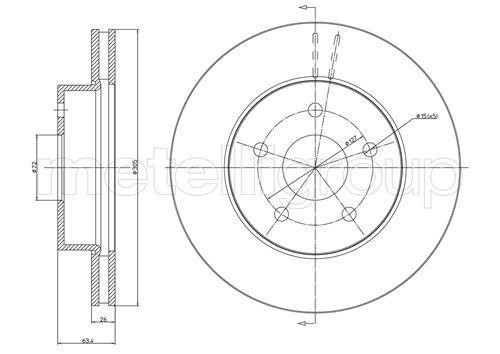 Trusting DF662 Front brake disc ventilated DF662: Buy near me in Poland at 2407.PL - Good price!