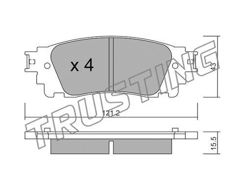 Trusting 10650 Brake Pad Set, disc brake 10650: Buy near me in Poland at 2407.PL - Good price!