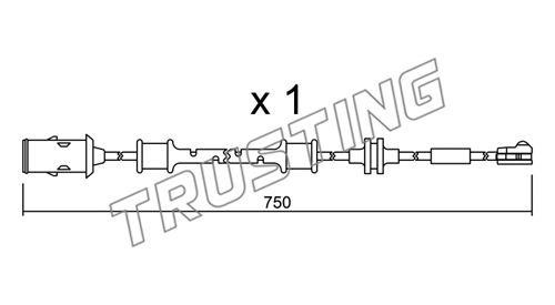 Trusting SU319 Датчик износа тормозных колодок SU319: Отличная цена - Купить в Польше на 2407.PL!