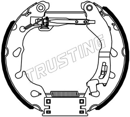 Trusting 6551 Колодки тормозные барабанные, комплект 6551: Купить в Польше - Отличная цена на 2407.PL!