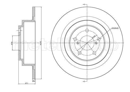 Trusting DF1148 Rear brake disc, non-ventilated DF1148: Buy near me in Poland at 2407.PL - Good price!