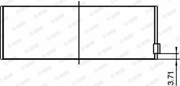 Glyco 71-4108 STD Connecting rod bearings, pair, standard 714108STD: Buy near me in Poland at 2407.PL - Good price!