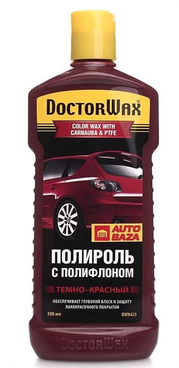 Doctor Wax DW8425 Polish with Polyflon Dark Red, 300ml DW8425: Buy near me in Poland at 2407.PL - Good price!
