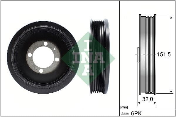INA 544 0123 10 Pulley crankshaft 544012310: Buy near me in Poland at 2407.PL - Good price!