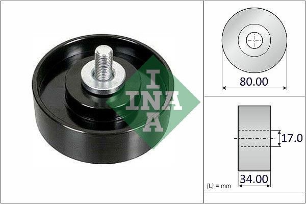 INA 532 1029 10 Deflection/guide pulley, v-ribbed belt 532102910: Buy near me in Poland at 2407.PL - Good price!