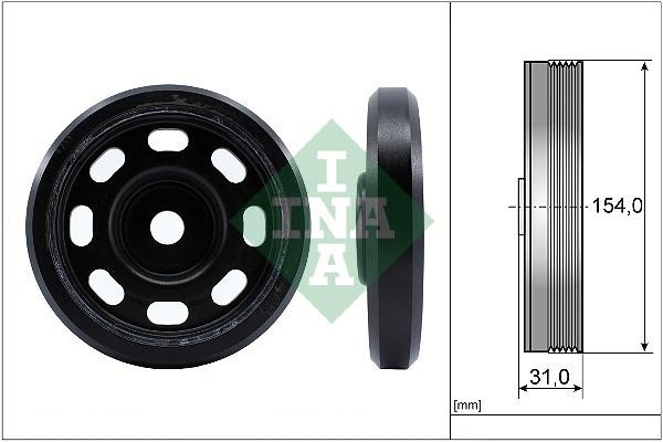 INA 544 0170 10 Belt Pulley, crankshaft 544017010: Buy near me in Poland at 2407.PL - Good price!
