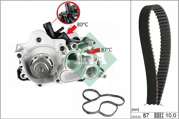 INA 530 0761 30 TIMING BELT KIT WITH WATER PUMP 530076130: Buy near me at 2407.PL in Poland at an Affordable price!