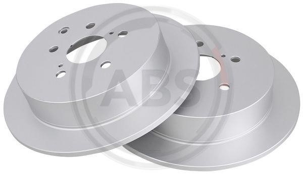 ABS 18705 Rear brake disc, non-ventilated 18705: Buy near me in Poland at 2407.PL - Good price!