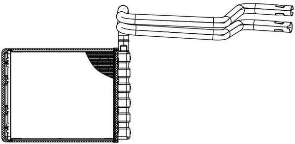 Luzar LRH 1075 Heat exchanger, interior heating LRH1075: Buy near me in Poland at 2407.PL - Good price!